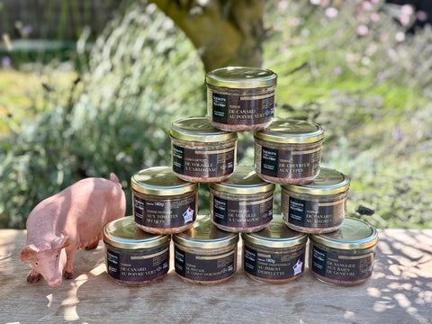 Lot découverte de 2 terrines + 3 saucissons